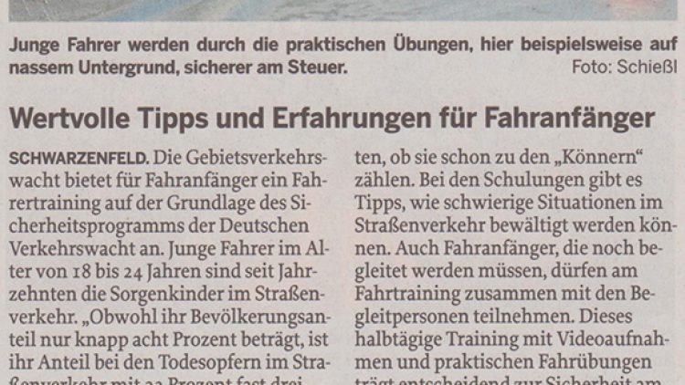 Wertvolle Tipps und Erfahrungen für Fahranfänger