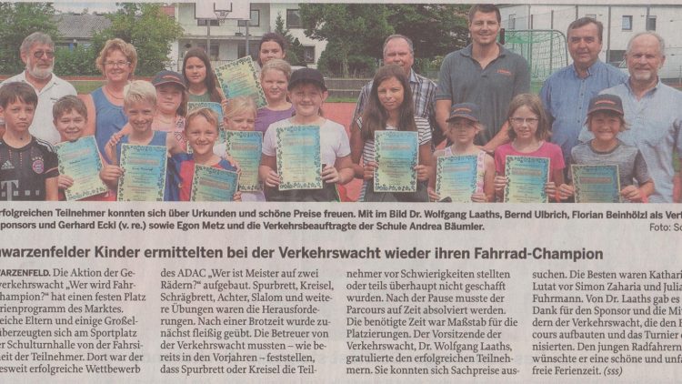 Schwarzenfelder Kinder ermitteln ihren Fahrrad-Champion