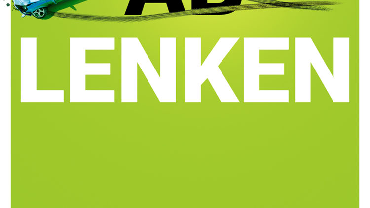 Landstraßenplakataktion „AB LENKEN“